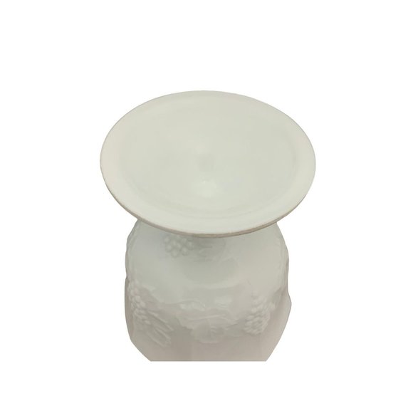 Colony Harvest Milk Glass Planter / Compote 6.5" Tall - Picture 5 of 7